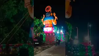 60 feet tallest Ganesh idol in Tenali # shots # 2022 #  Ganesh Chaturthi 🙏 please subscribe