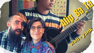 Alip_Ba_Ta - Wali - Yank (fingerstyle cover) (REACTION) with my wife