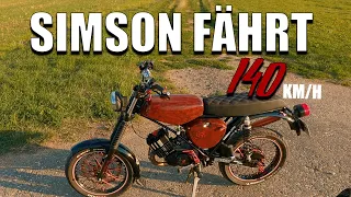 SIMSON FÄHRT 140 KM/H | 130CCM UND 27 PS