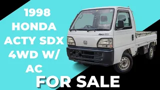 1998 Honda Acty SDX 4WD HA4 5 Speed with AC Walk Around & Start Up