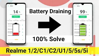Realme Battery Draining Problem Solution 100% | Realme 1/2/C1/C2/U1/5/5s/5i Battery Draining Problem