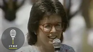 Billie Jean King, International Tennis Hall of Fame Induction, 1987