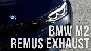 BMW M2 2018 6MT with Remus Cat Back Exhaust System - Raw Sound N55 Motor