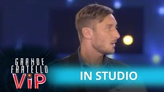 Grande Fratello Vip, Puntata 24 Ottobre - Francesco Totti nello studio del Gf Vip