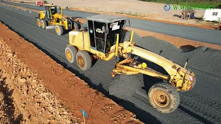 Wonderful Liugong Motor Grader Spreading Gravel Techniques Foundation Activities Building Roads