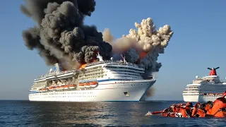 1 Minute Later a Russian cruise ship carrying ammunition bound for Iran-Iraq was blown up by Ukraine