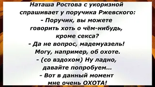 Наташа Ростова упрекает поручика Ржевского. Сборник Смешных, Свежих Анекдотов! Юмор! 523