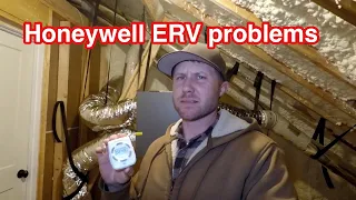 Honeywell ERV problems. Our timer quit working. Spray foam insulation ventilation.