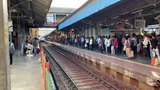 The continuous honking by WAP 7 with Deccan Queen skipping Dadar.