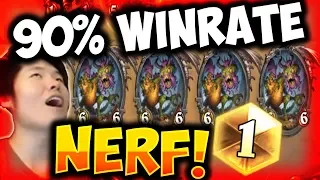 SHUDDERWOCK GETS ME LEGEND WITH 90% WINRATE | SHAMAN | THE WITCHWOOD | HEARTHSTONE | DISGUISED TOAST