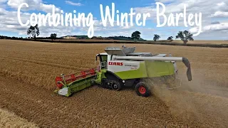 Combining Winter Barley 2018 - Claas Lexion 600 Terra Trac