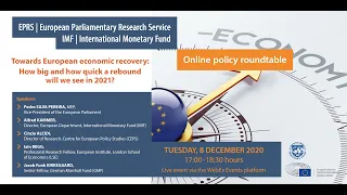 EPRS/IMF online event | Towards European economic recovery: How big a rebound will we see in 2021?