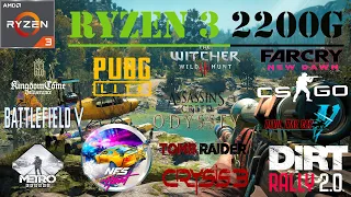 Ryzen 3 2200G Test in 16 Games Играем без видеокарты