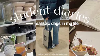 📓 student diaries | realistic days in my life, studying, eating out,  & more!