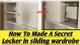 How To Made A Secret Locker InWardrobe | अलमारी में एक चोर लॉकर कैसे बनाया Hidden Loker in wardrobe