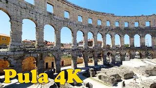 Pula Croatia Walking Tour [4K]