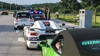 Gumball 3000 Croatian Police Stop us all at Doing Top Speed // Day 3