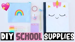 4 DIY UNICORN SCHOOL SUPPLIES For Back To School 2019!