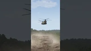 Mi-28 Havoc Destroyed CH-47 Chinook Simulation. #shorts #helicopter