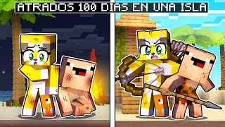 ¡ATRAPADOS 100 DÍAS en UNA ISLA en MINECRAFT! 😱🏝️ MICHI MIAU, BEBE NOOB Y WINKI  vs ISLA DESIERTA