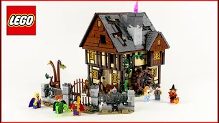 LEGO Ideas 21341 Disney Hocus Pocus: The Sanderson Sisters' Cottage Lego Speed Build - Brick Builder