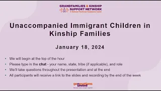 Unaccompanied Immigrant Children in Kinship Families