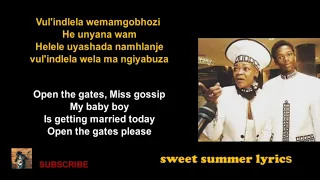 Brenda Fassie   Vuli Ndlela Lyric video (sweet summer lyrics)