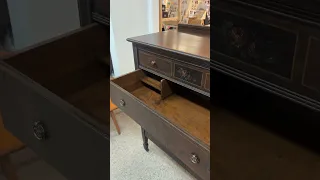 Antique Mahogany Dresser with Secretary Desk Top #seattle #vintageshop