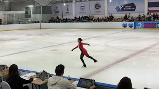 Vicky WU (THA). Thailand open 2023, FS (Intermediate novice girls)