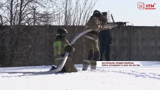 Соревнования МЧС по боевому развертыванию в условиях глубокого снега