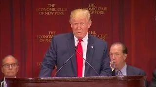 How Donald Trump reacted when his teleprompter broke