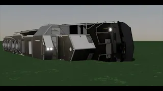 blender train crash