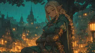 Medieval Music + Rain Sounds - Relaxing Music, Fantasy Bard/Tavern Ambience, Sleep Rainy City