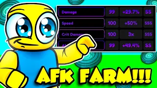 HOW TO AFK FARM 1000'S OF TALENT TOKENS!!! In Anime Champions Simulator!