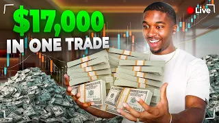 Making $17,000 In One Single Trade LIVE