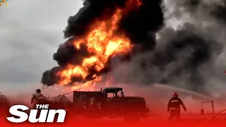 Ukraine invasion - Vinnytsia Airport on fire following deadly Russian airstrike