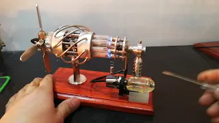 How to start 16 Cylinder Upgraded Stirling Engine Model?