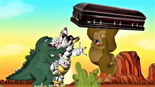 Baby Godzilla, Baby Kong, Mecha Godzilla - Coffin Dance Song Meme Cover