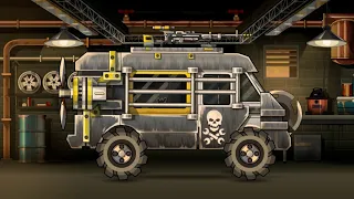 Earn to Die 2 - Max Upgraded 3rd Car (Ice Cream Van)