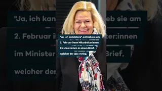 Nancy Faeser will Ministerpräsidentin von Hessen werden