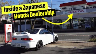 The DC2 gets serviced at HONDA! What's a Japanese dealership like??