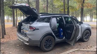 Kia Sportage Car camping at Piney Bay