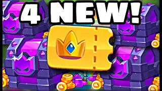 RUSH ROYALE - HUGE CHEST OPENING!! 4 LEGENDARY CARDS!!!