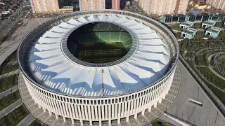 Стадион Краснодар 2020 DJI Mavic Air 2. FC Krasnodar Stadium dron footage 2020