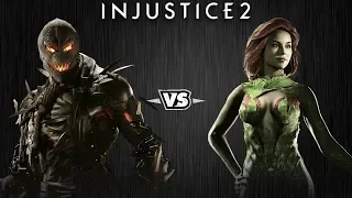 Injustice 2 - Пугало против Ядовитого Плюща - Intros & Clashes (rus)