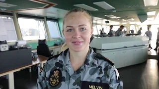 HMAS Choules Walkthrough with ABET Esther Melvin