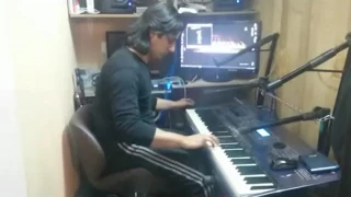 بداهه نوازی مهرداد عبدالهیimprovising with kurzweil keyboard