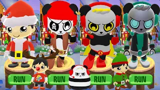 Tag with Ryan Christmas Update Santa Ryan vs All Combo Panda Skins and Costumes All Characters