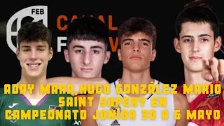 ADAY MARA HUGO GONZALEZ MARIO SAINT SUPERY SE VERAN LAS CARAS EN EL CAMPEONATO JUNIOR DE CLUBS