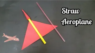 How to make a Paper Aeroplane  That Flies with Straw | Paper Craft | DIY Paper Aeroplane.